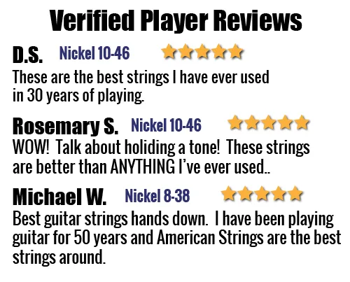 American String - Pure Tone • Great Feel • Nickel Guitar Strings