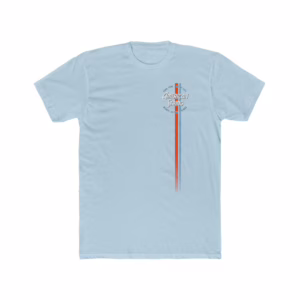 AS2411 -  Racing Stripe  Premium Tee (Single Sided)